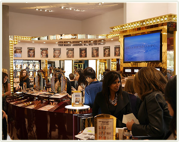 The Charlotte Tilbury counter at Holt Renfrew