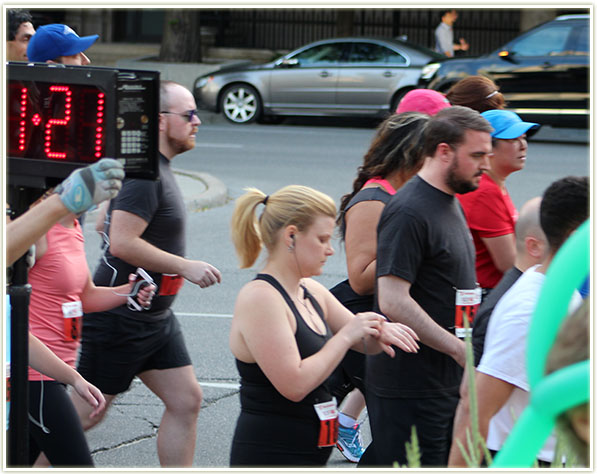 Queuing up for the start of the Rat Race