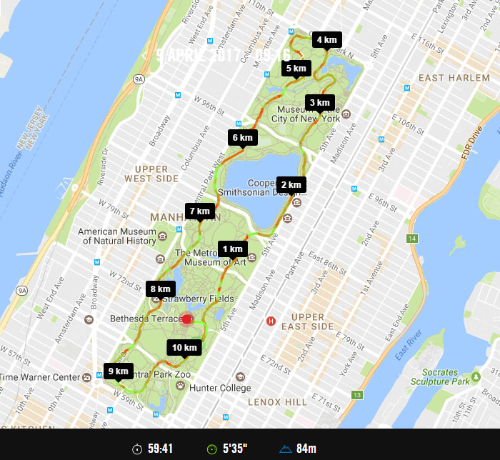 2017 UAE Healthy Kidney 10K Race - Nike+ Course Map