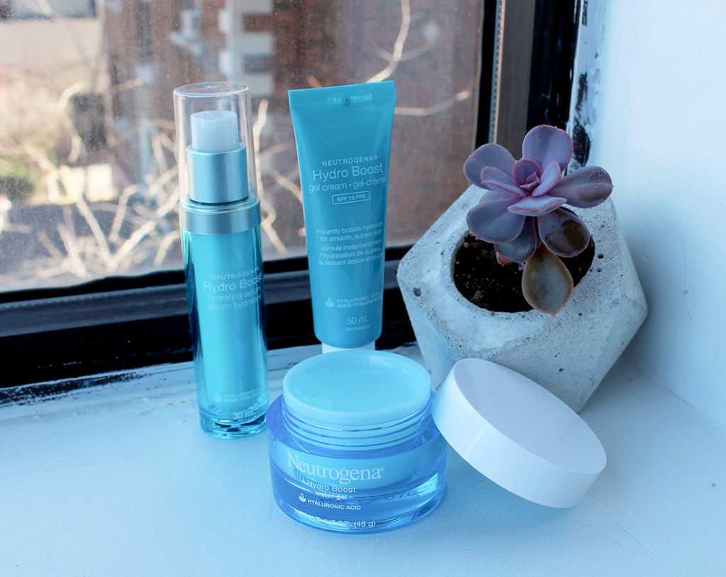 Neutrogena Hydro Boost Hydrating Serum, Gel Cream SPF 15 and Water Gel